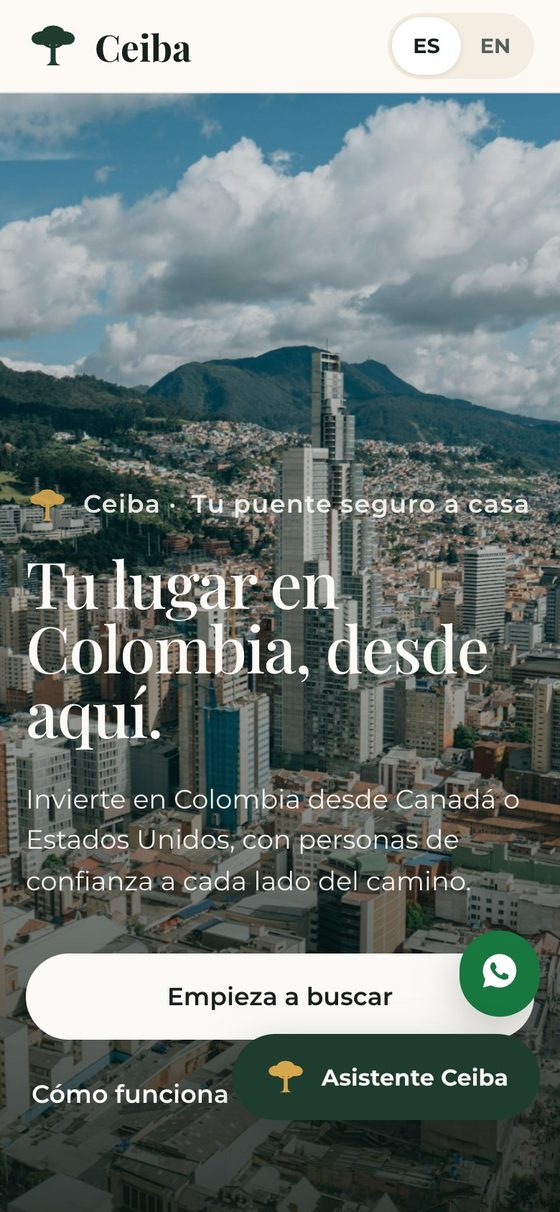 Ceiba on mobile